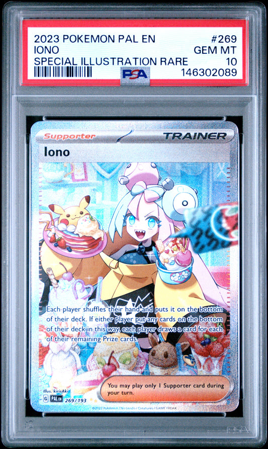 PSA 10 Iono Special illustration Rare 2023 Pokemon Paldea Evolved